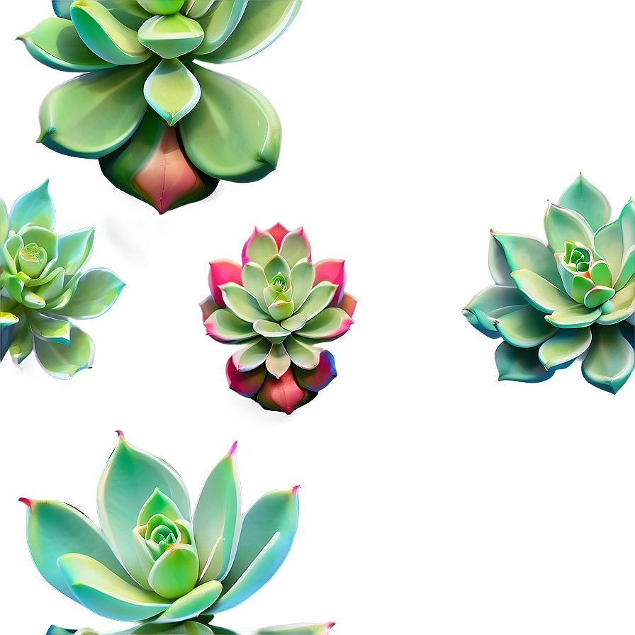 Stylized Succulent Png 05242024 PNG Image