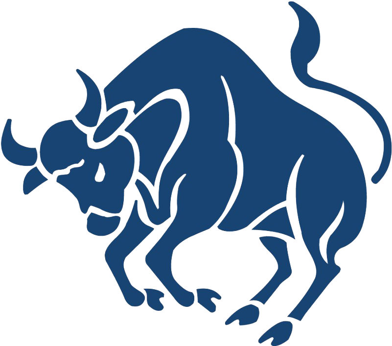 Stylized Taurus Silhouette PNG Image