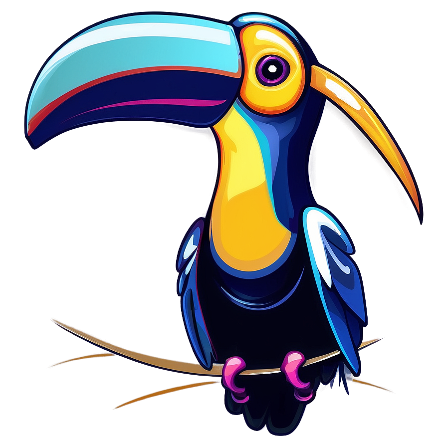 Stylized Toucan Vector Png 06112024 PNG Image