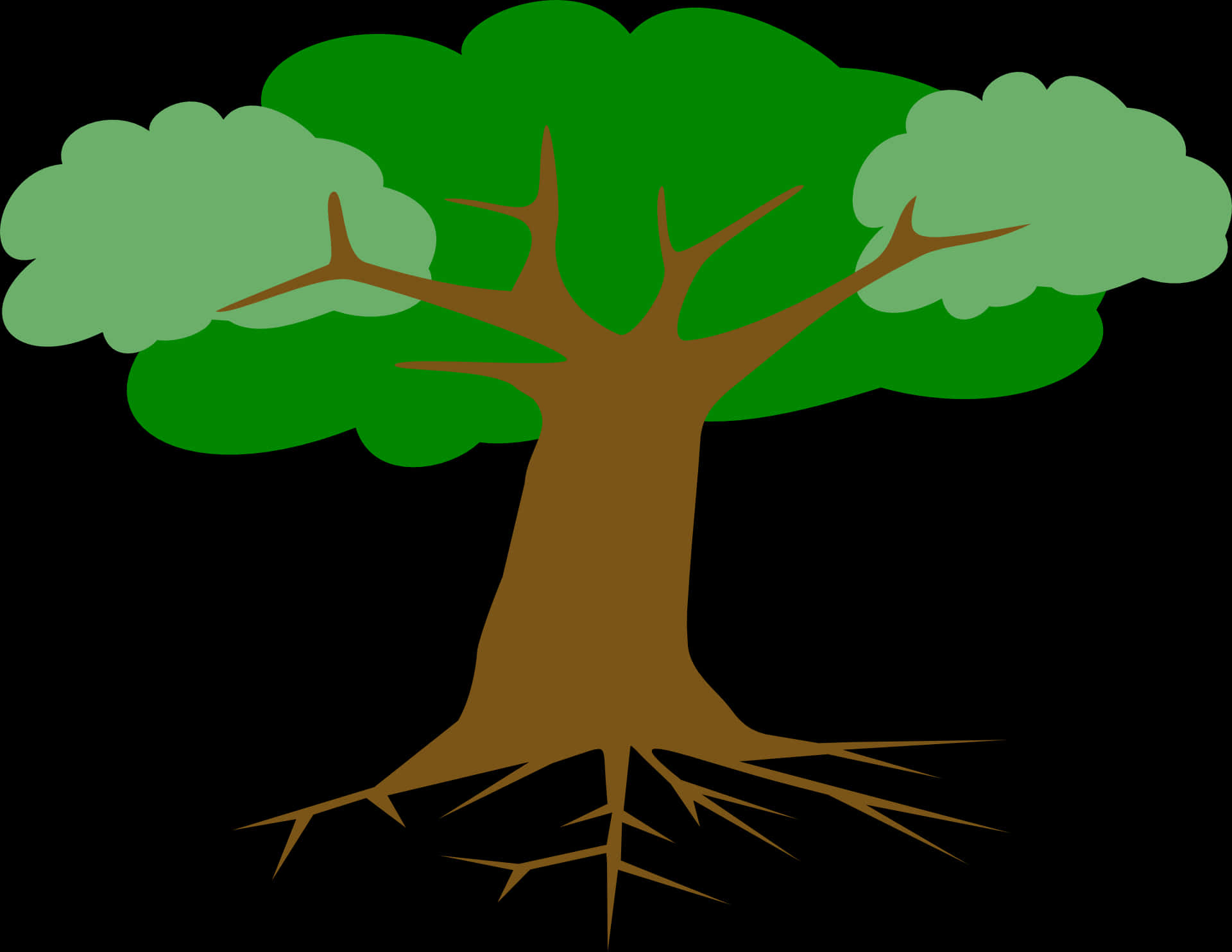 Stylized Tree Graphic PNG Image