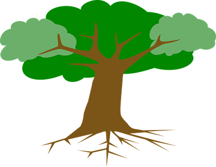 Stylized Tree Graphic PNG Image