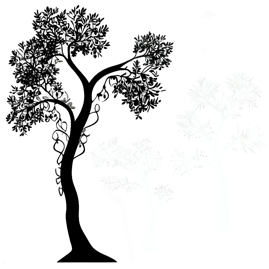 Stylized Tree Silhouette Png 45 PNG Image