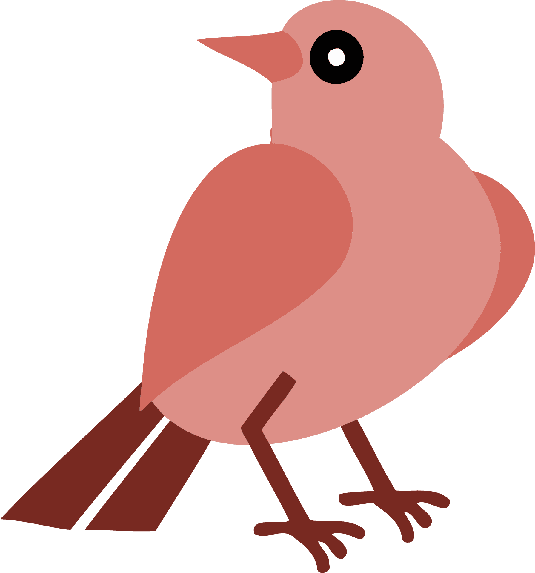 Stylized Vector Robin Illustration PNG Image