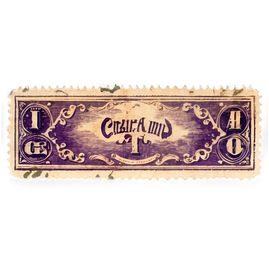 Stylized Vintage Stamp Png 06282024 PNG Image