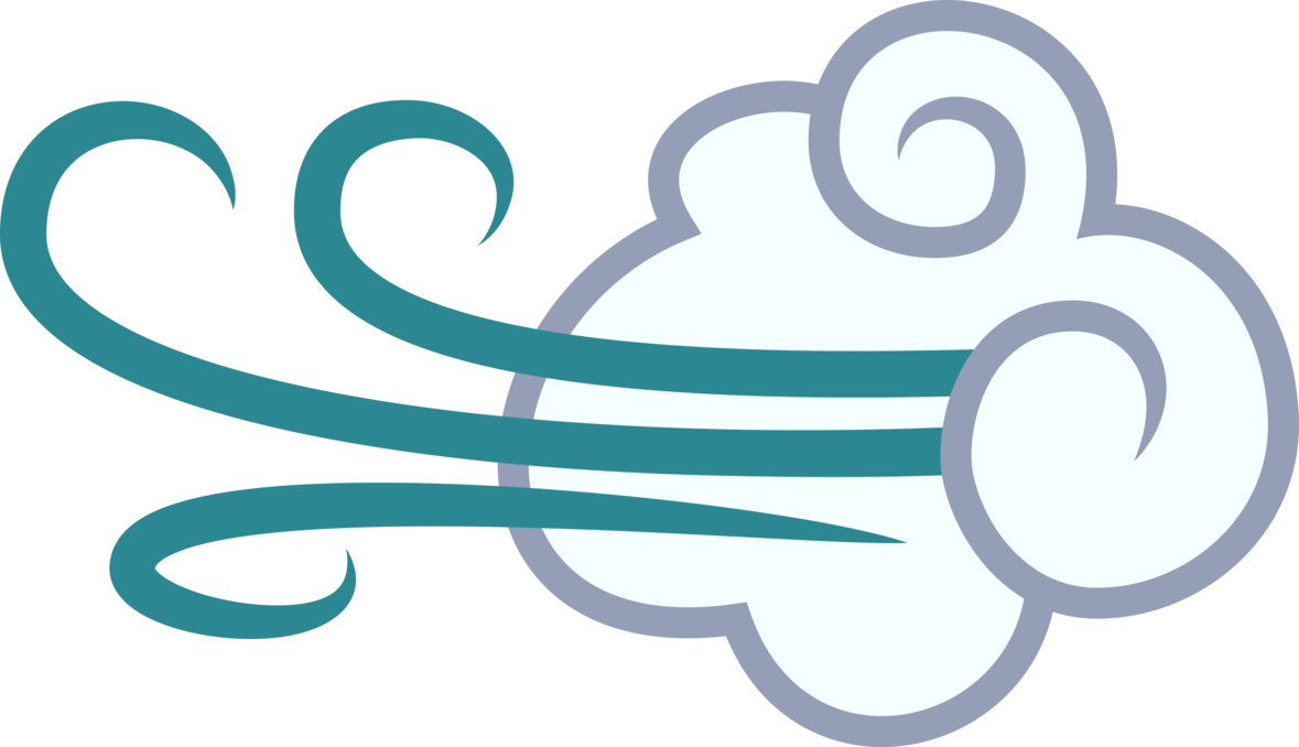 Stylized Wind Icon PNG Image