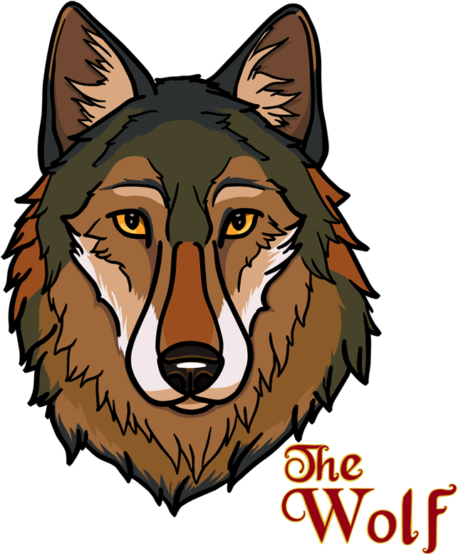 Stylized Wolf Head Logo PNG Image