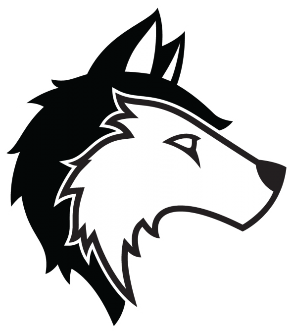 Stylized Wolf Head Logo PNG Image