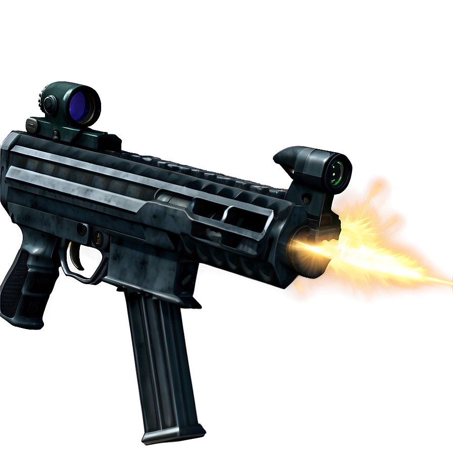 Submachine Gun Flash Effect Png 06212024 PNG Image