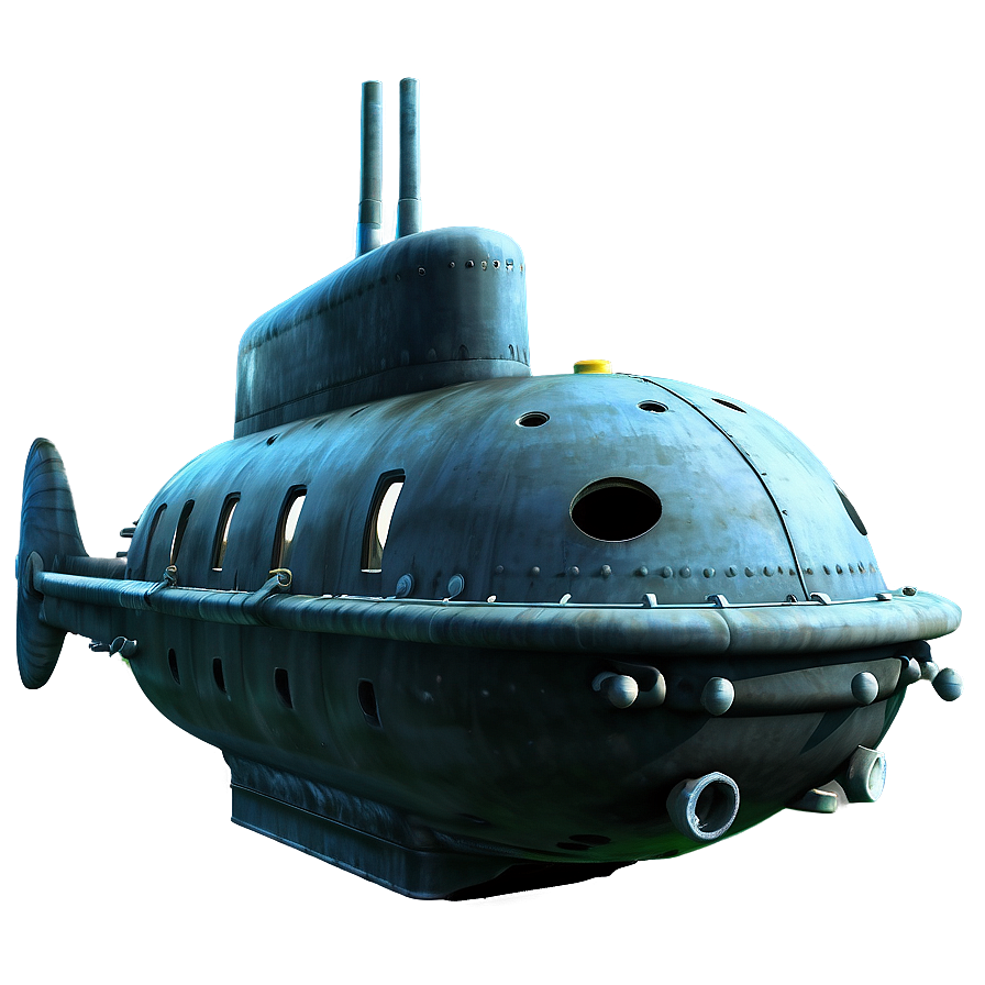 Submarine In Ocean Depth Png Qyd PNG Image