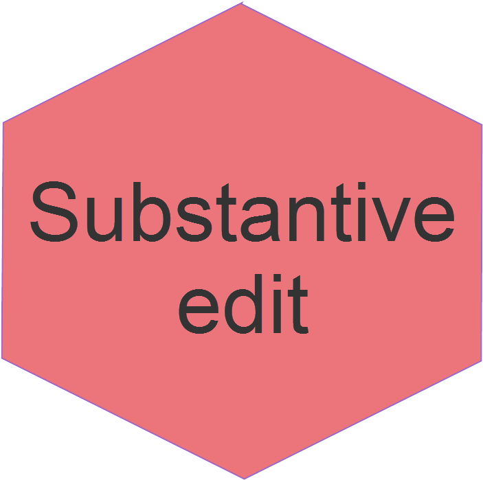 Substantive Edit Hexagon PNG Image