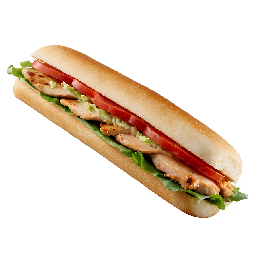 Subway Chipotle Chicken Melt Png 06202024 PNG Image