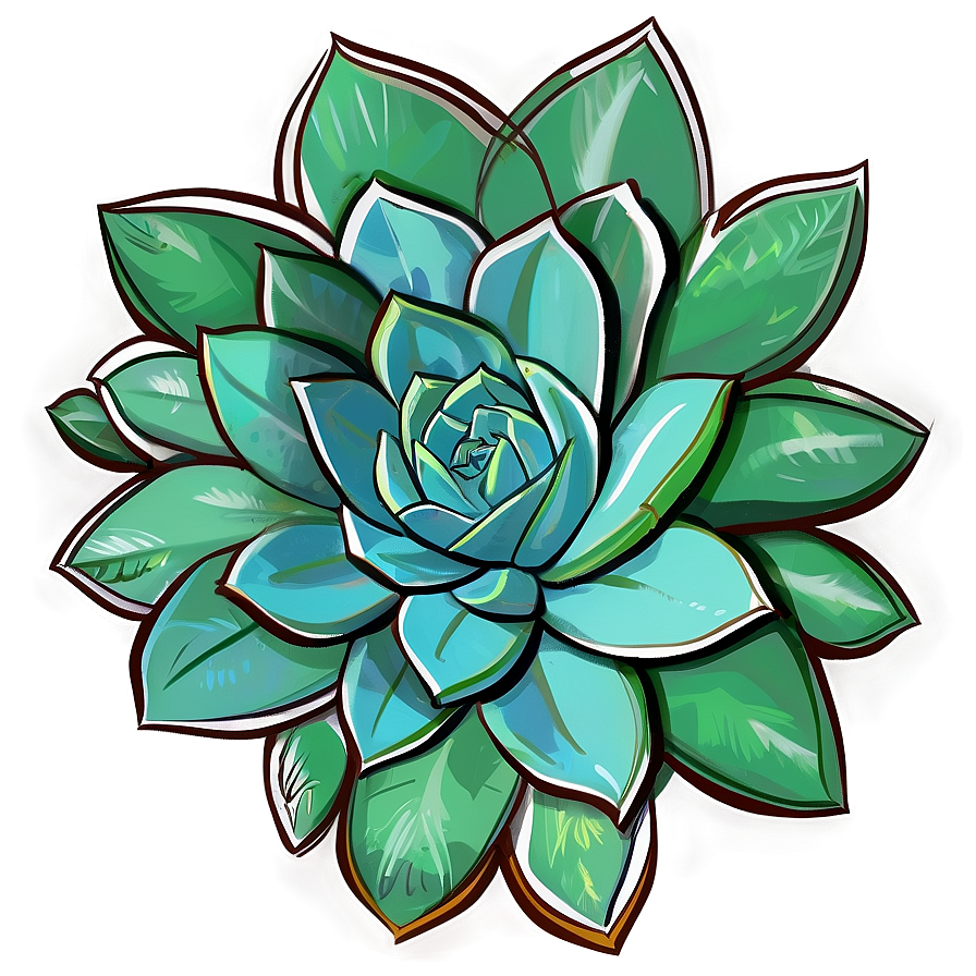 Succulent Drawing Png 77 PNG Image