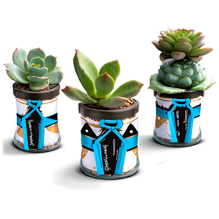 Succulent Party Favors Png Kgb PNG Image