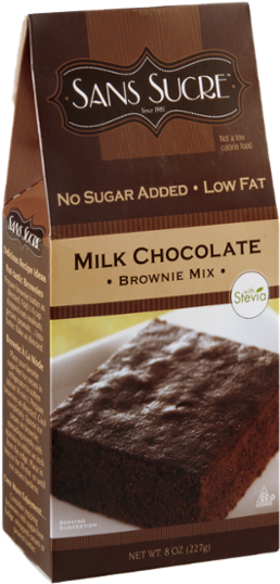 Sugar Free Low Fat Milk Chocolate Brownie Mix PNG Image