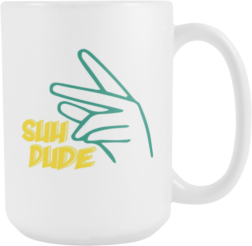 Suh Dude Hand Gesture Mug PNG Image