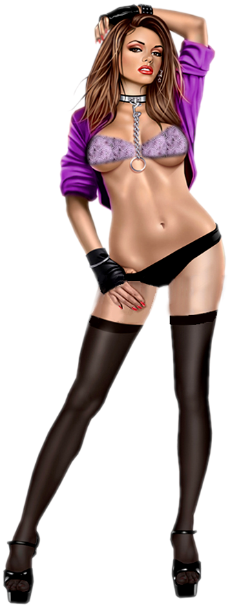 Sultry_ Pinup_ Model_ Pose PNG Image