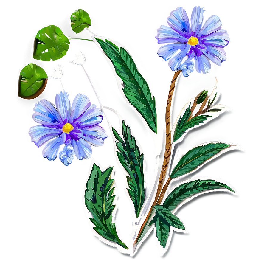 Summer Boho Flowers Png Ktd62 PNG Image