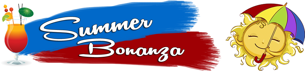 Summer Bonanza Event Banner PNG Image