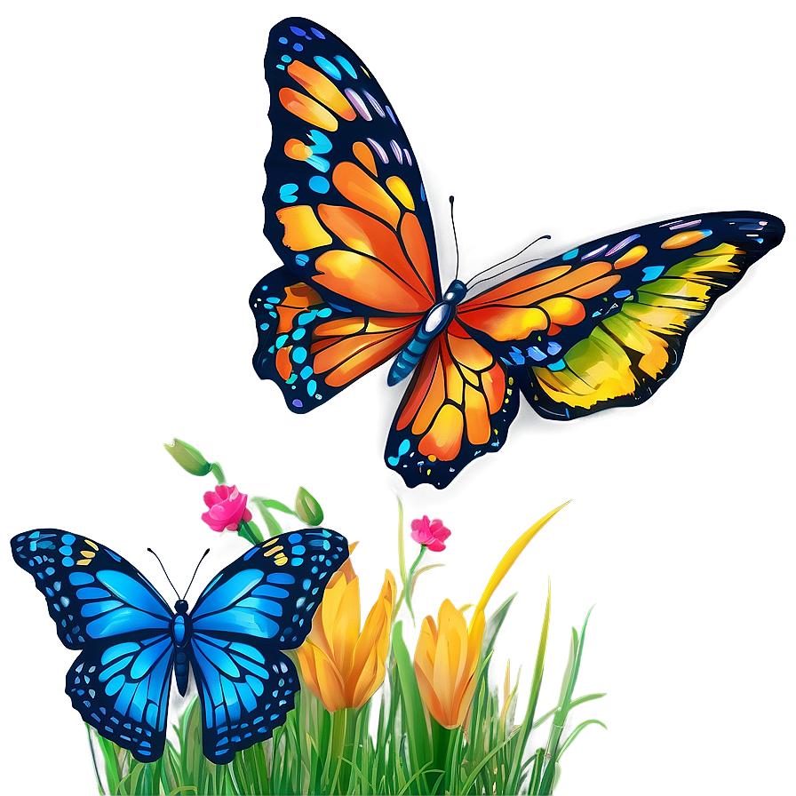 Summer Butterfly Flutter Png 05212024 PNG Image