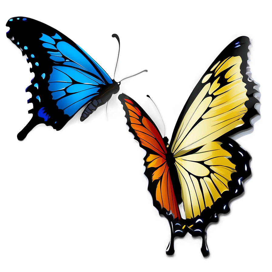 Summer Butterfly Flutter Png Kuo70 PNG Image