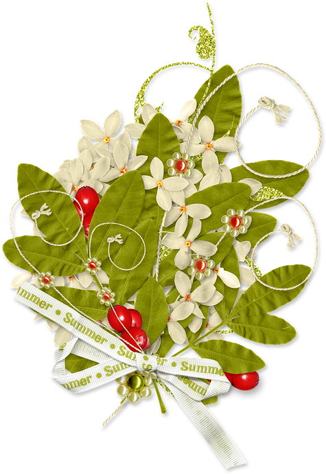 Summer Floral Arrangement PNG Image