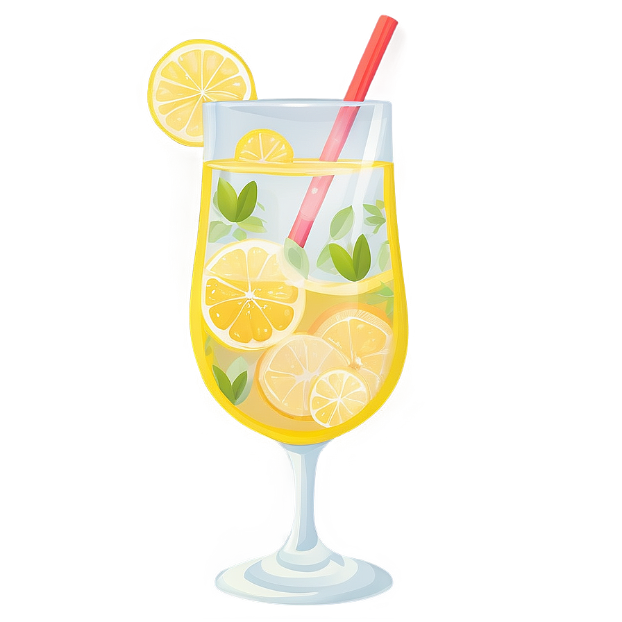 Summer Lemonade Glass Png Xtx72 PNG Image