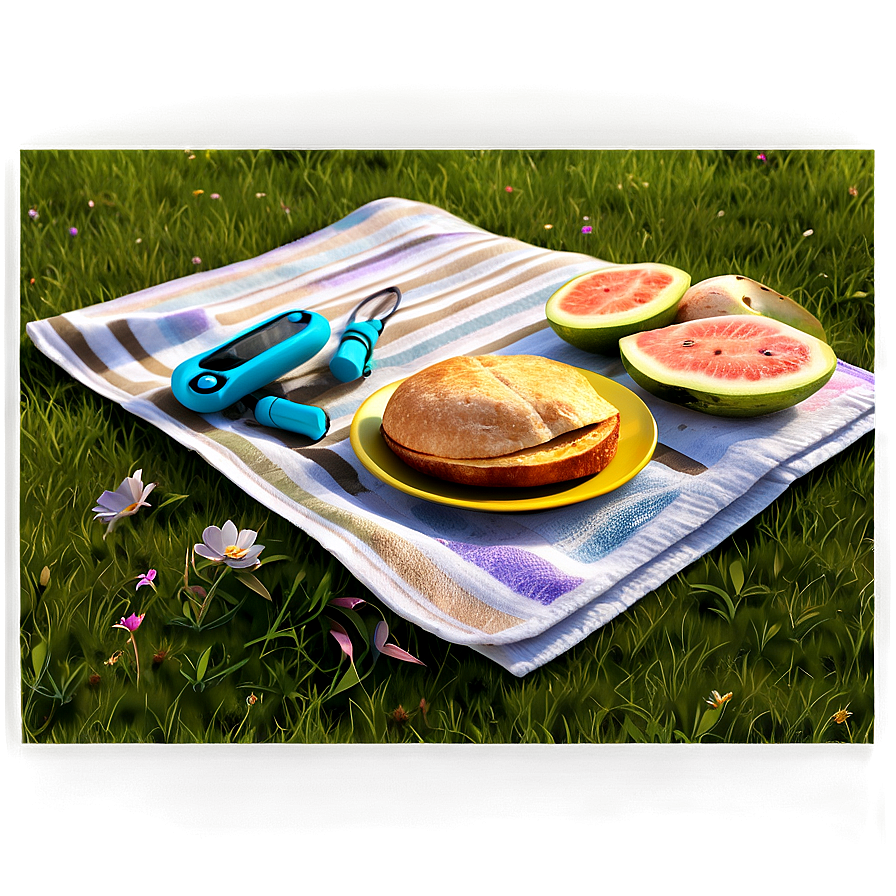 Summer Meadow Picnic Png 35 PNG Image