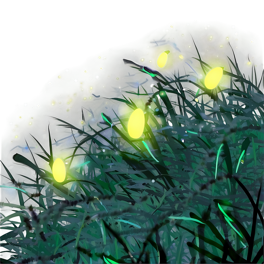 Summer Night Fireflies Png Hbi PNG Image