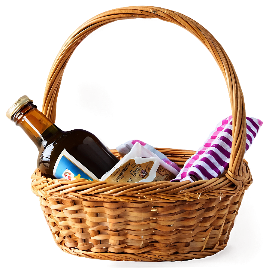 Summer Picnic Basket Png Jkm PNG Image