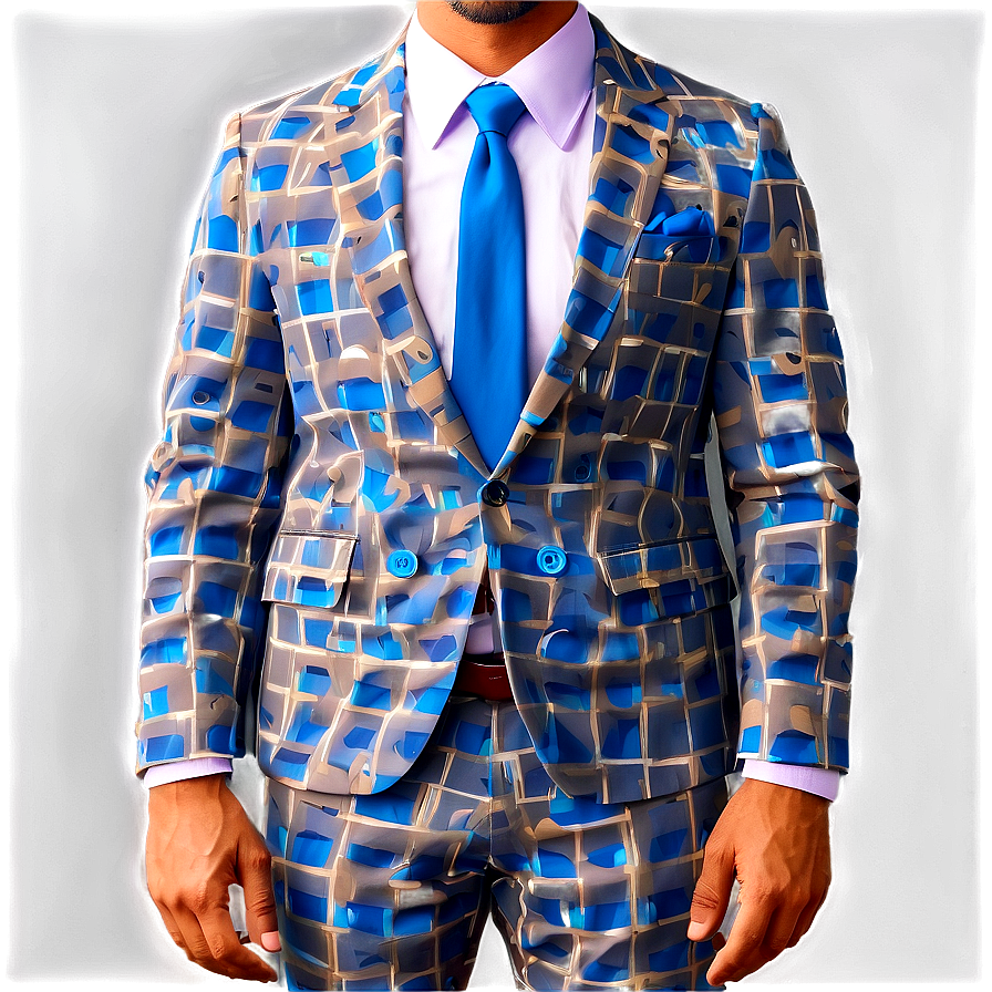 Summer Suit And Bright Tie Png 2 PNG Image