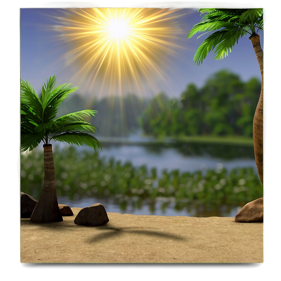 Summer Sun Flare Png Phf PNG Image