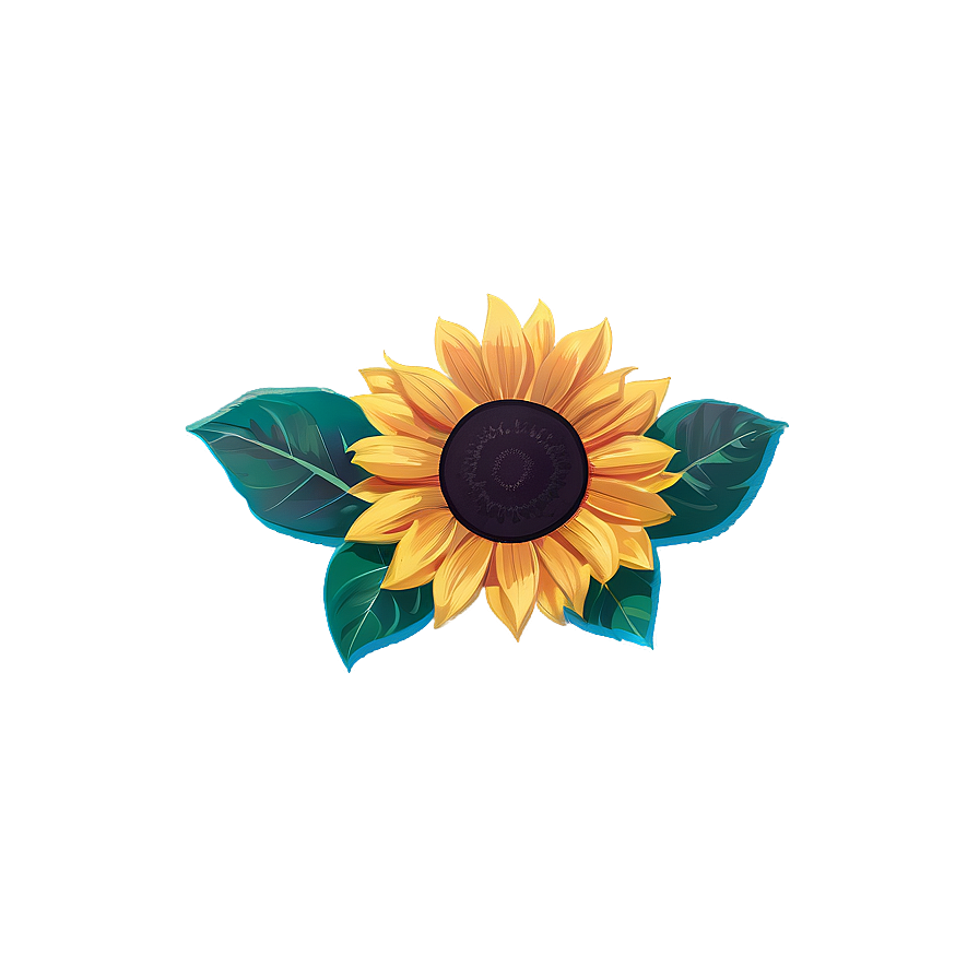 Summer Sunflower Sticker Png Ssx PNG Image