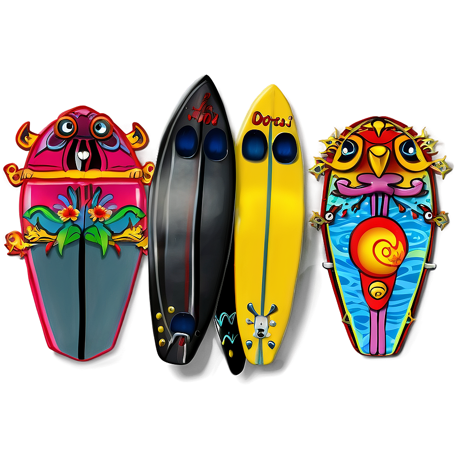 Summer Surfing Adventure Png Fif PNG Image