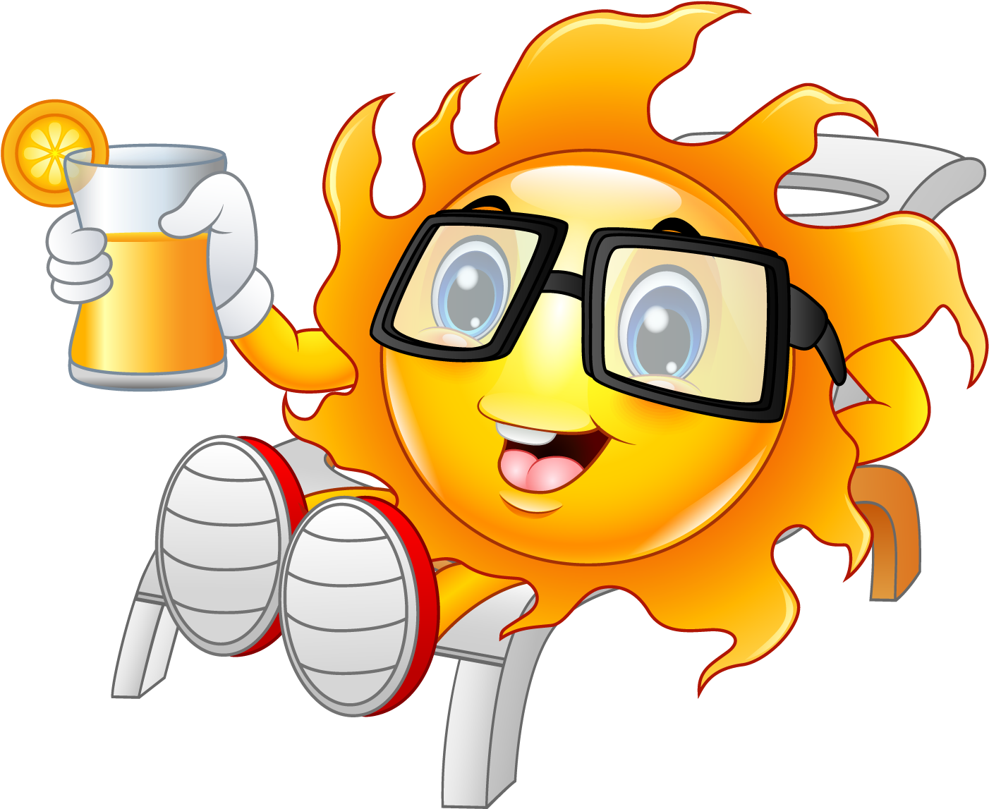 Summer_ Vacation_ Sun_ Character.png PNG Image