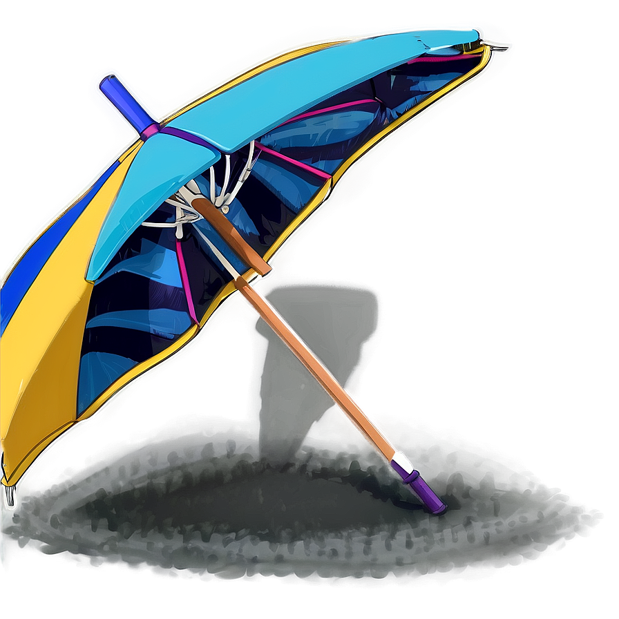 Summer Vibes Beach Umbrella Png Oky PNG Image