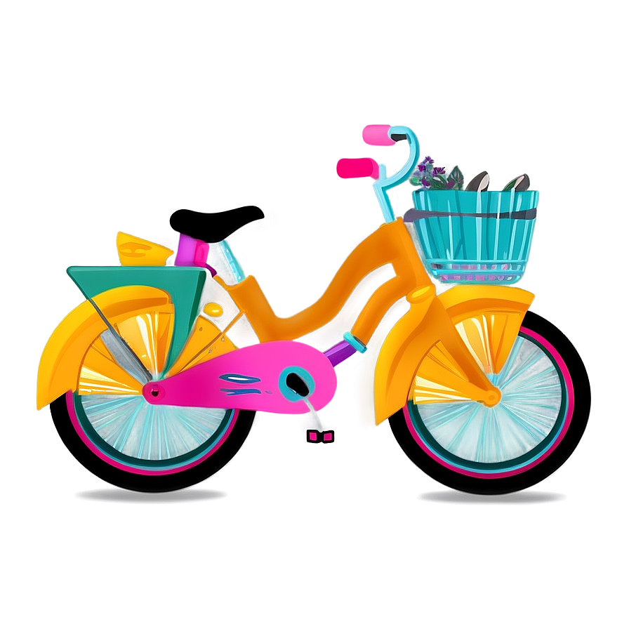 Summer Vibes Bicycle Png 06252024 PNG Image