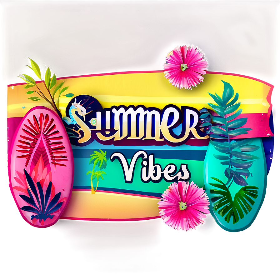 Summer Vibes C PNG Image