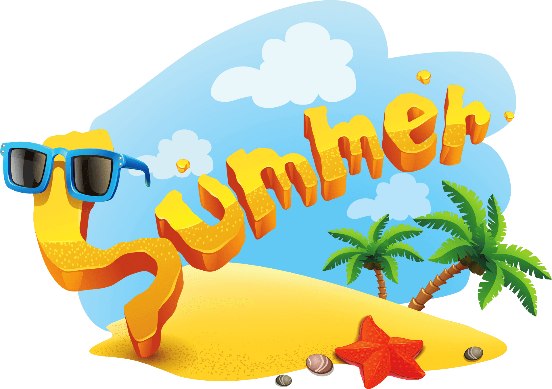 Summer Vibes Graphic PNG Image