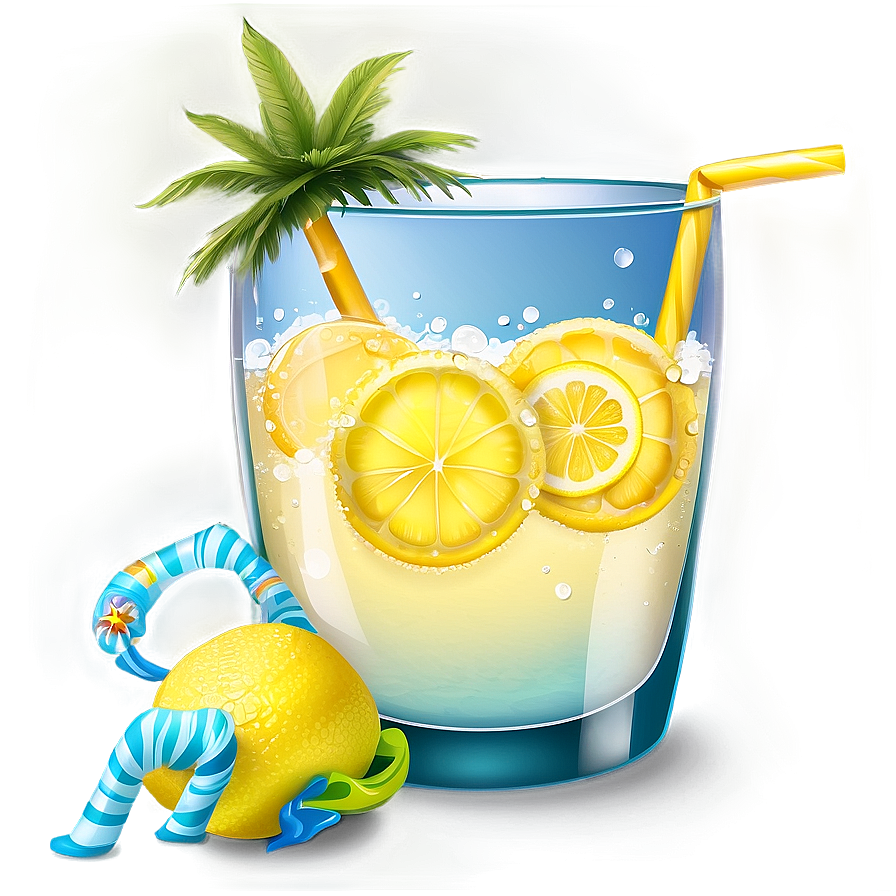 Summer Vibes Lemonade Png 06252024 PNG Image