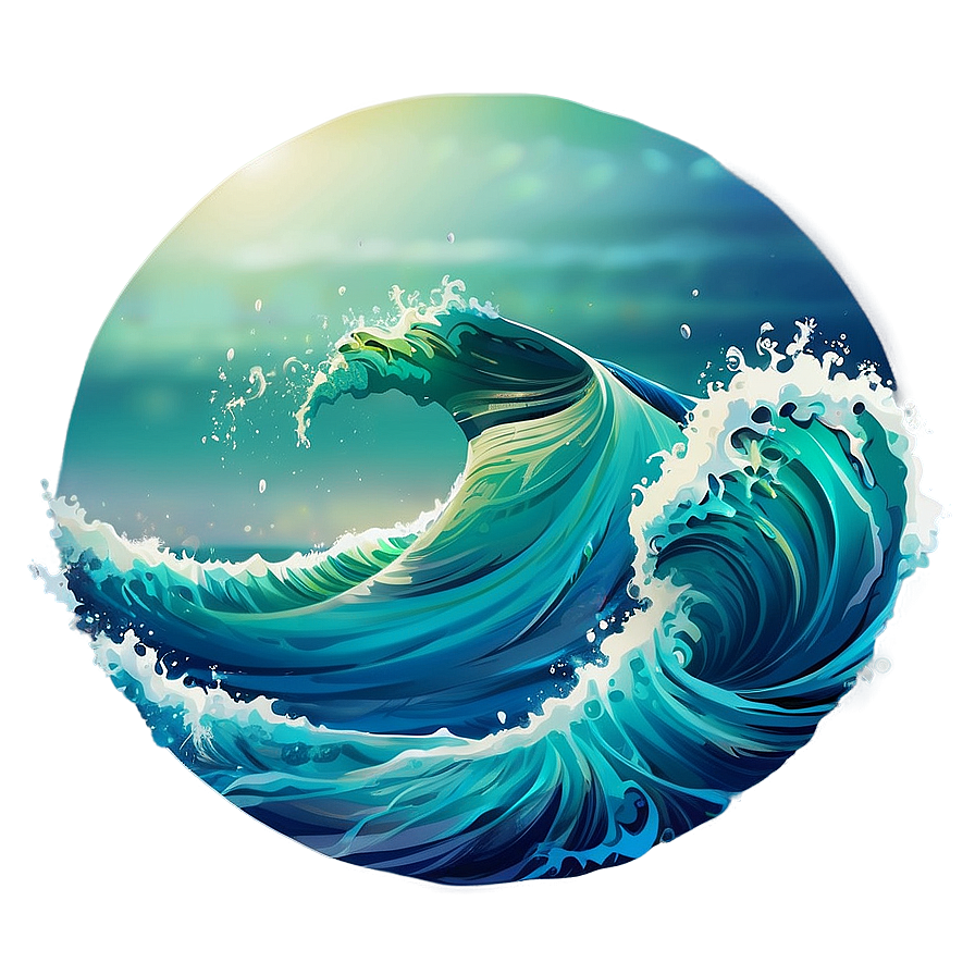 Summer Vibes Ocean Wave Png Vui85 PNG Image