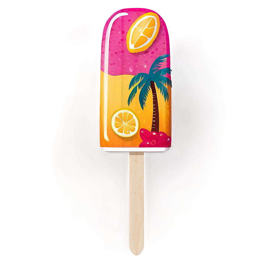 Summer Vibes Popsicle Png Diy PNG Image