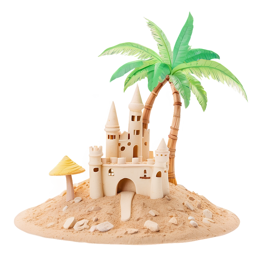 Summer Vibes Sand Castle Png Sww PNG Image