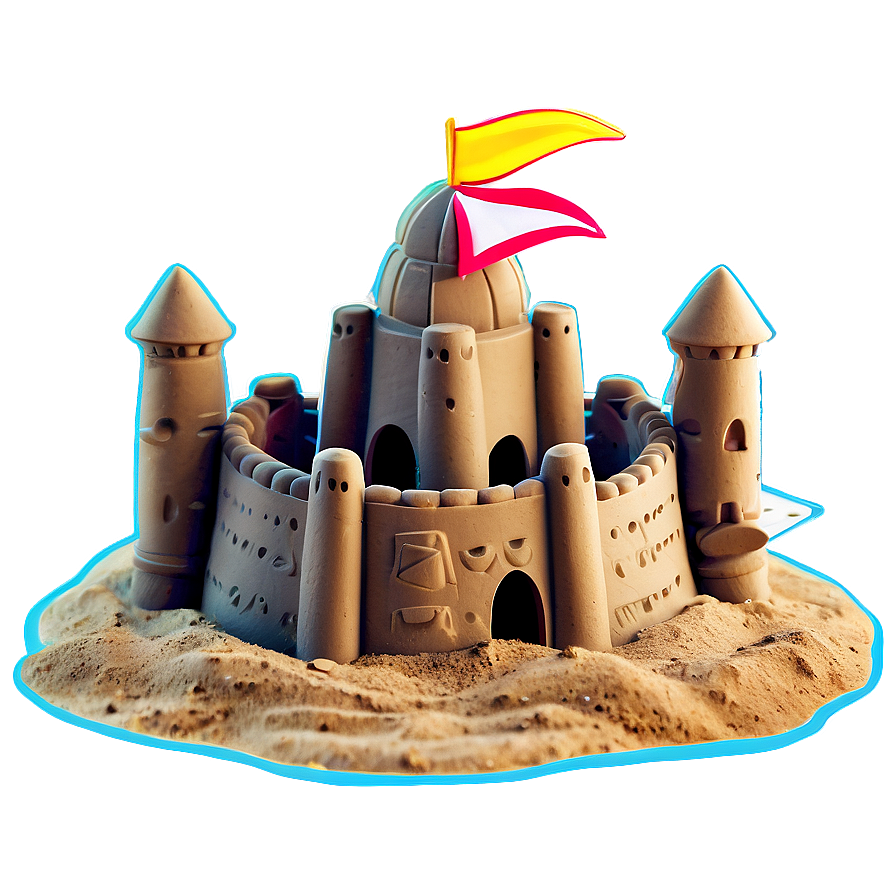 Summer Vibes Sand Castle Png Xxs PNG Image