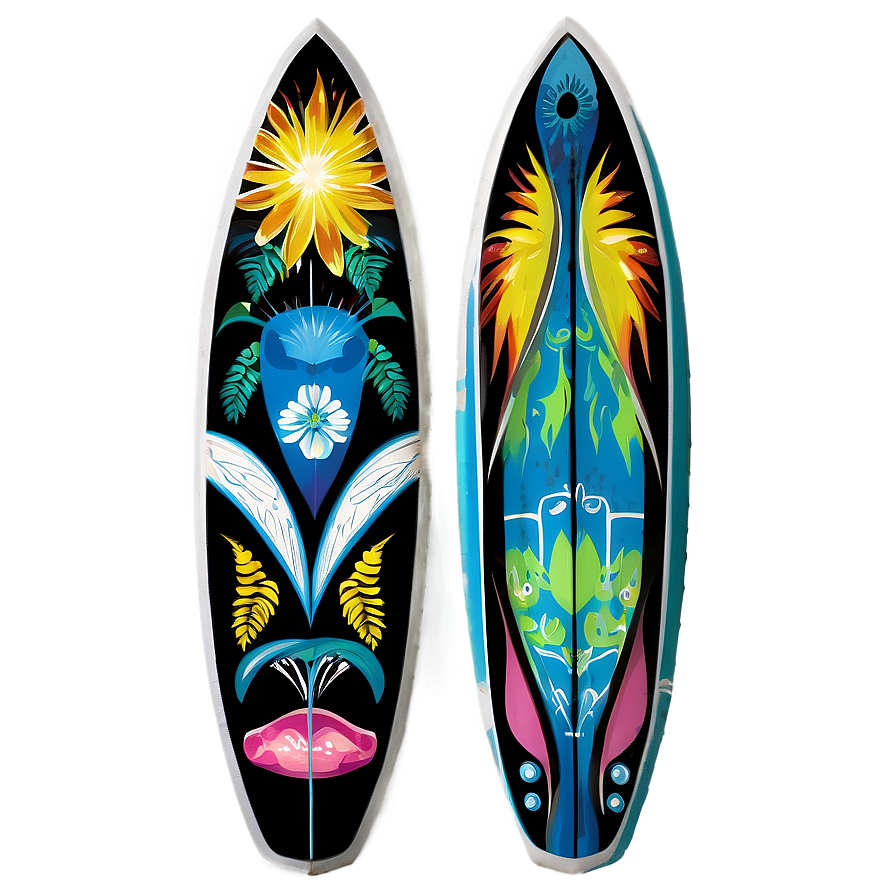 Summer Vibes Surfboard Png Rbr54 PNG Image