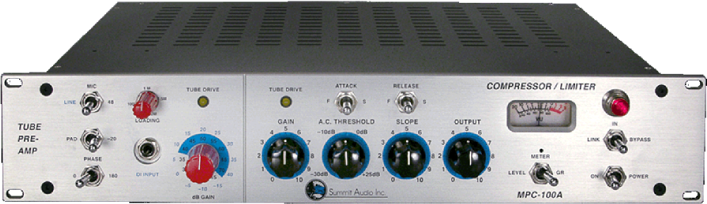 Summit Audio M P C100 A Compressor Limiter PNG Image