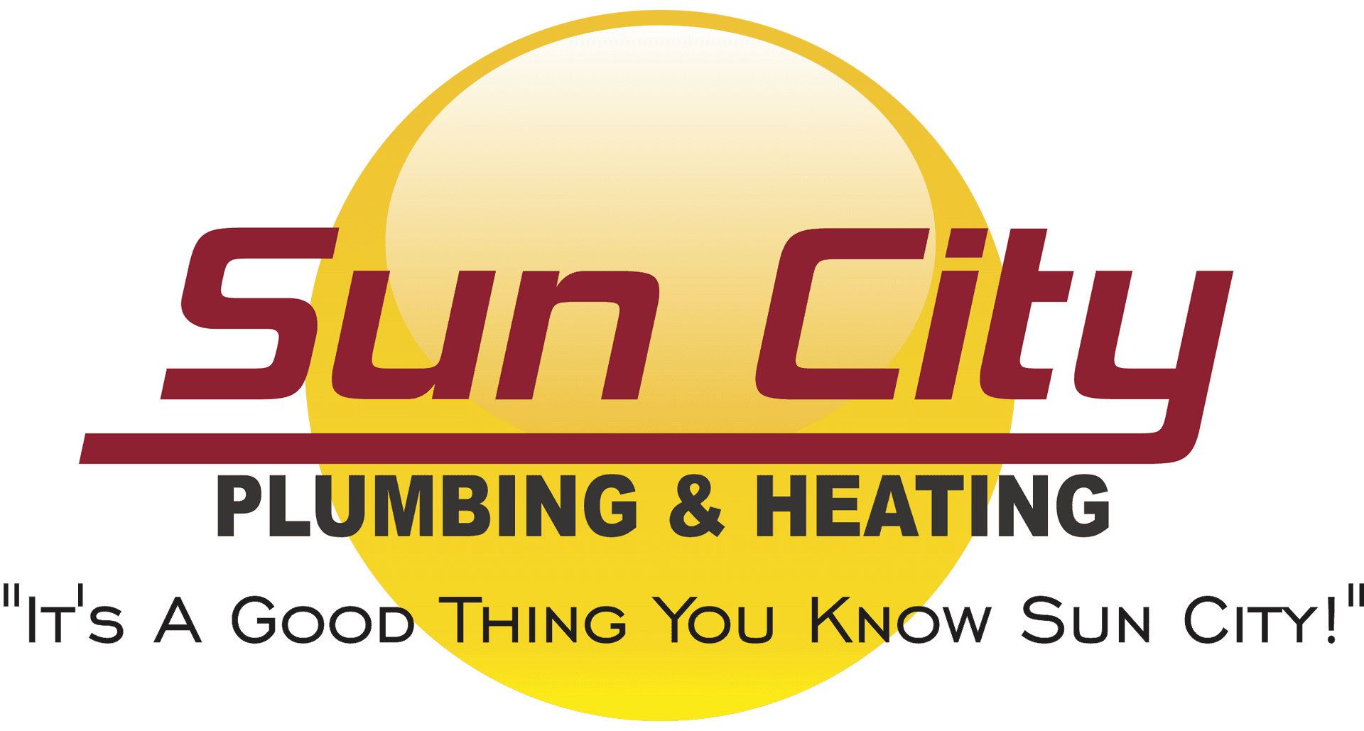 Sun City Plumbing Heating Logo PNG Image