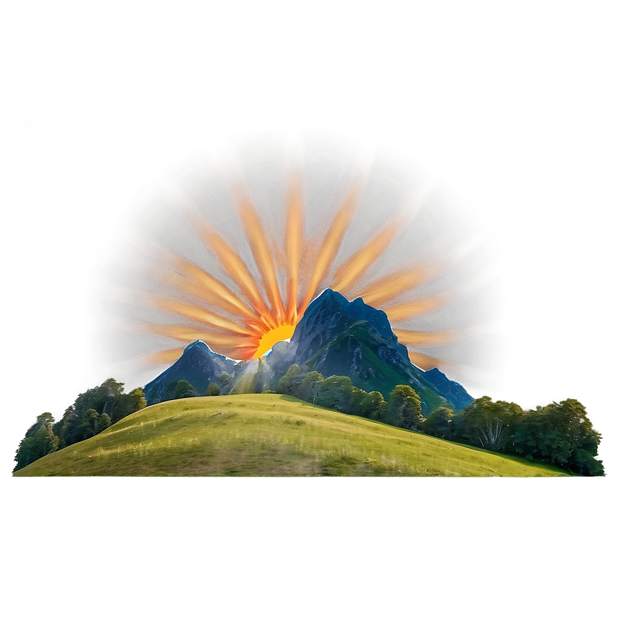 Sun Flare Landscape Png Rul87 PNG Image