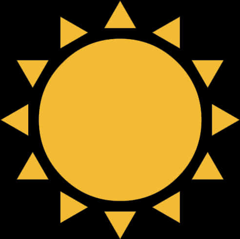 Sun Icon Transparent Background PNG Image