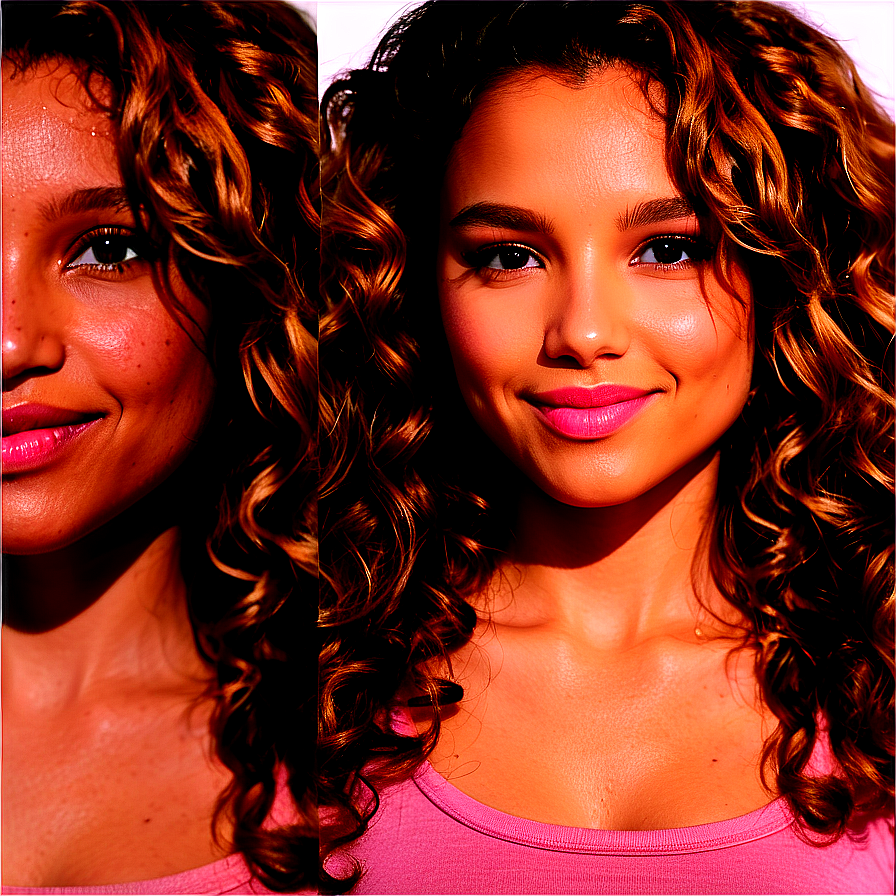 Sun-kissed Curly Hair Png Ngq PNG Image