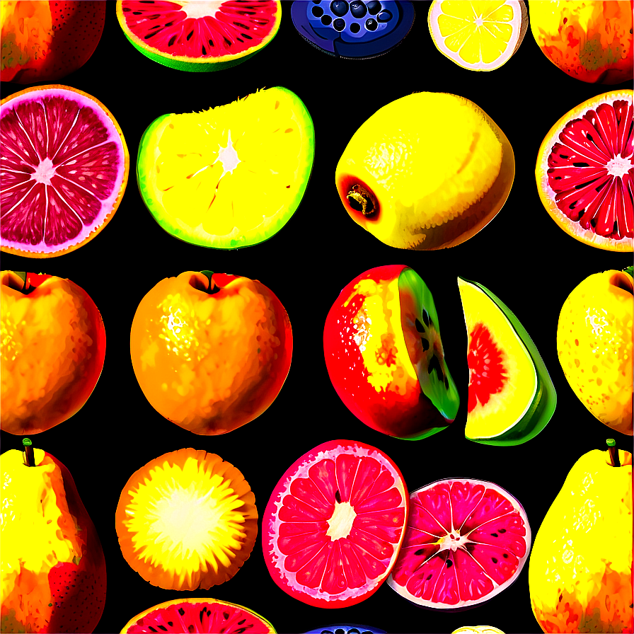 Sun-kissed Fruit Selection Png Ltd PNG Image